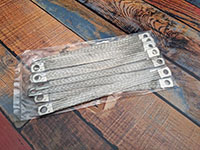 10 Pieces x 16 Square Millimeter (mm²) Cross Section and 220 Millimeter (mm) Total Length Braided Ground Strap Kit